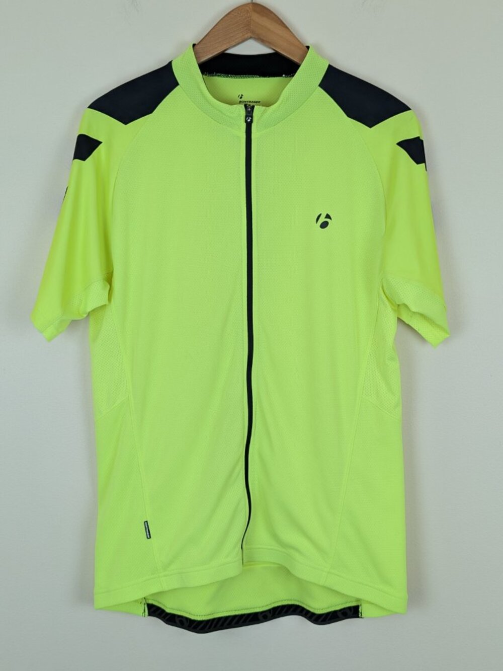 Bontrager Yellow & Black Full Zip Short Sleeve Cycling Jersey